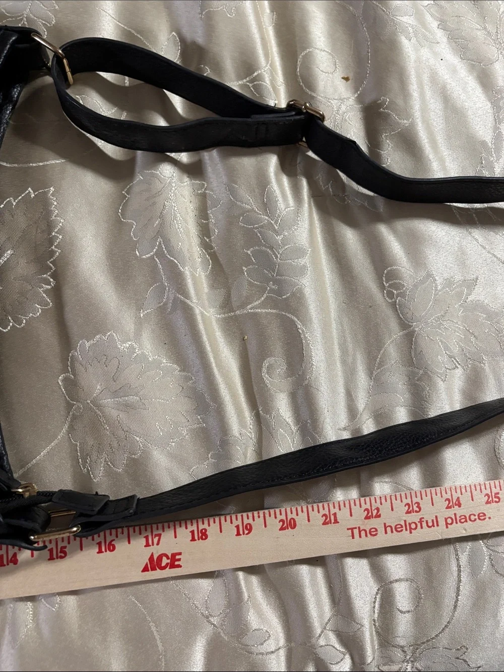 Men's Black Nylon Messenger Bag with Adjustable Strap
